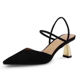 Plated French Heel Sandals size 38